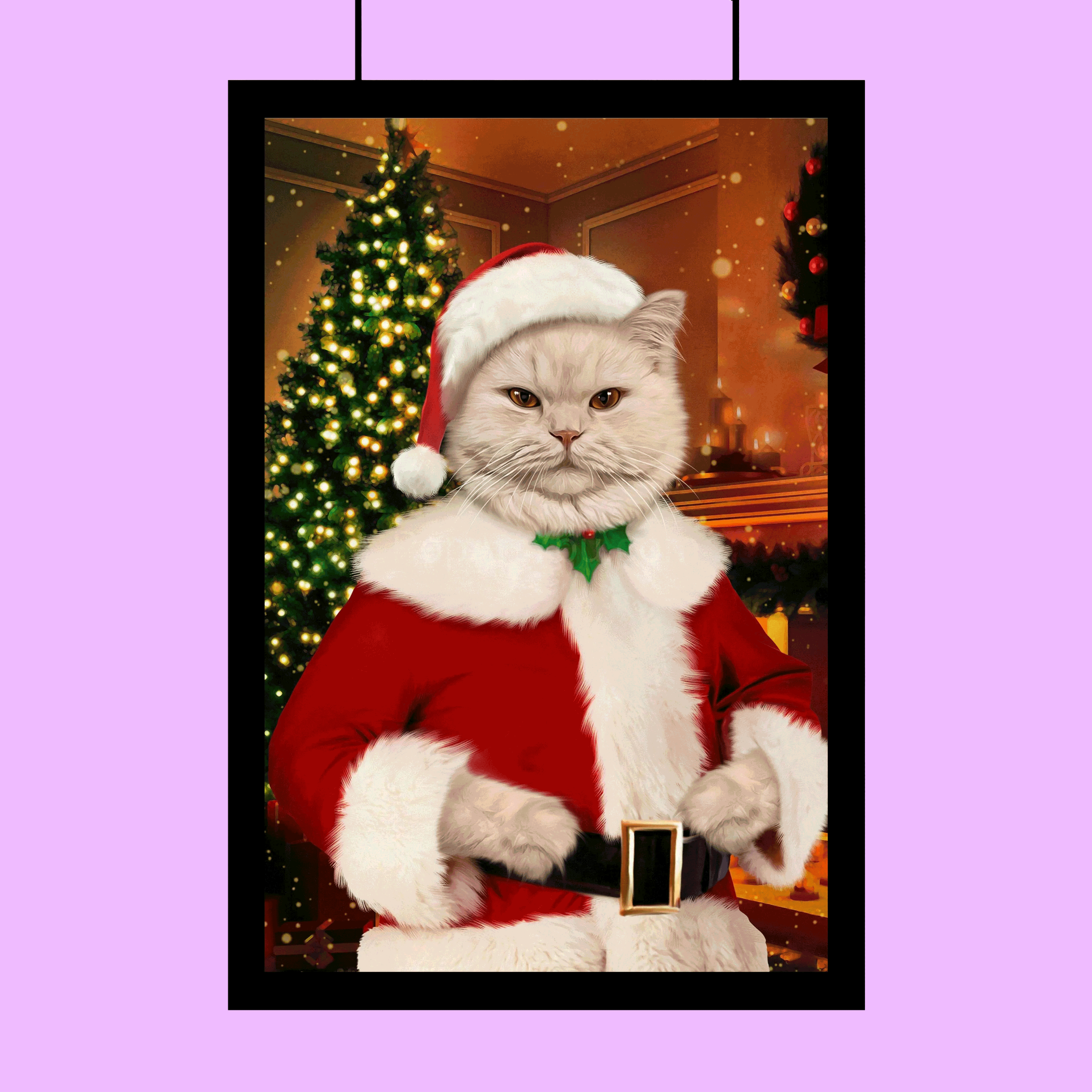 Holiday Spirit Pet Portrait – Santa Paws Edition